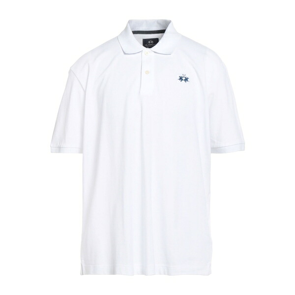 【送料無料】 ラ マルティーナ メンズ Tシャツ トップス Polo shirts White