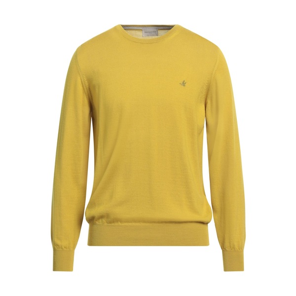 【貨物輸送無料】 ブルックス活動の領域 メンズ 編み物\u0026プルオーバー アウター Sweaters Yellow