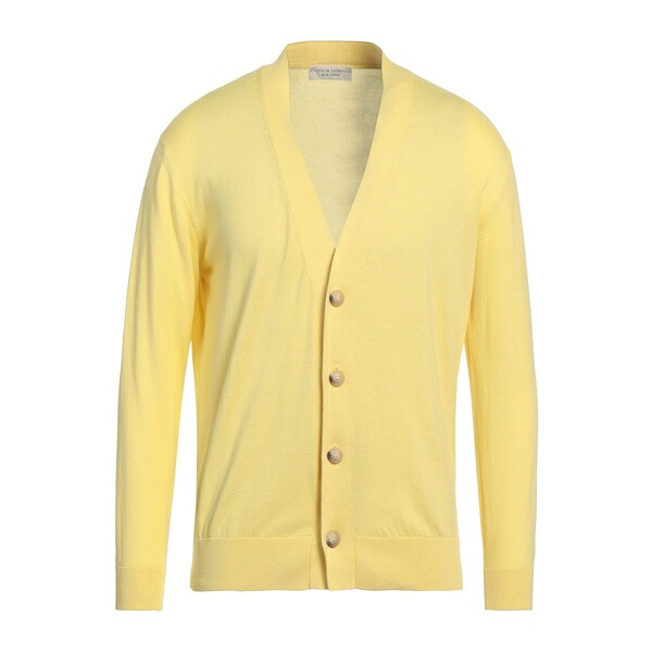 【送料無料】 フィリッポ デ ラウレンティス メンズ カーディガン アウター Cardigans Yellow