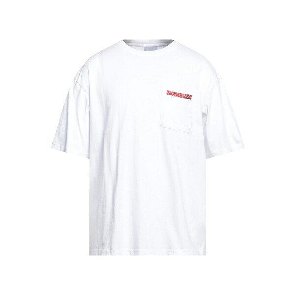 【送料無料】 ブルーマーブル メンズ Tシャツ トップス T-shirts White