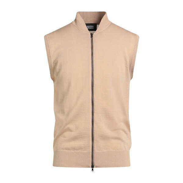 【貨物輸送無料】 アルファス テューディオ メンズ 編み物\u0026プルオーバー アウター Cardigans Beige