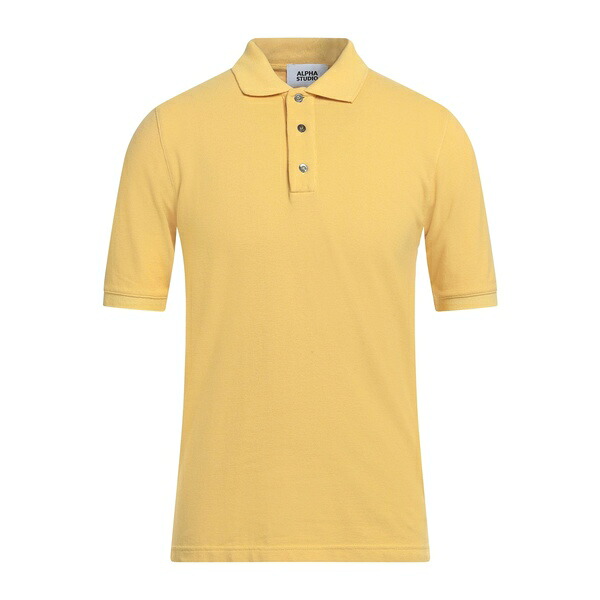 【送料無料】 アルファス テューディオ メンズ Tシャツ トップス Polo shirts Yellow