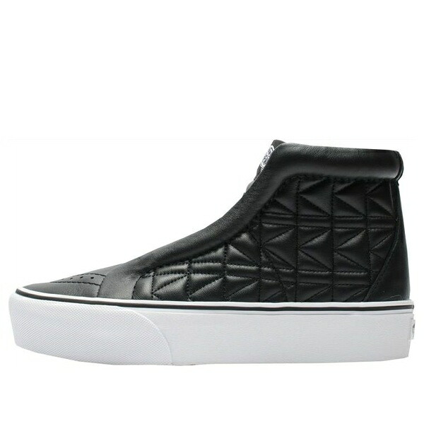 Vans バンズ メンズ スニーカー 【Vans SK8-Hi Laceless Platform Karl Lagerfeld Quilt \u0027Black White\u0027 VA3DQ7OEL】  大きさ US_5.5(23.5糎)