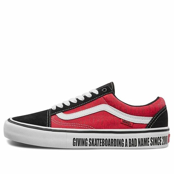 Vans バンズ メンズ スニーカー 【Vans x Baker Old Skool Pro \u0027Red White\u0027 VN0A45JCUZV】  大いさ US_9.5(27.5珊) スニーカー-靴