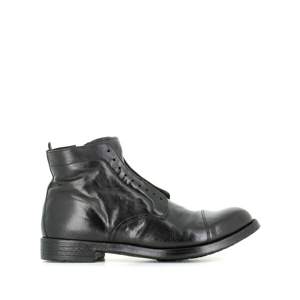 オフィチーネ 創作的 メンズ ブーツ シューズ Arbus leather boots Black