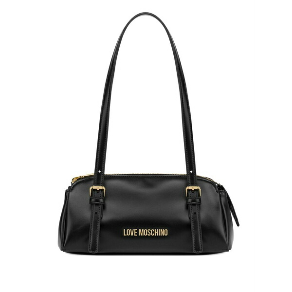 優しいこと モスキーノ レディース ショルダーバッグ 御徒面子 Buckle shoulder bag Black ショルダーバッグ・メッセンジャーバッグ-レディースバッグ-バッグ