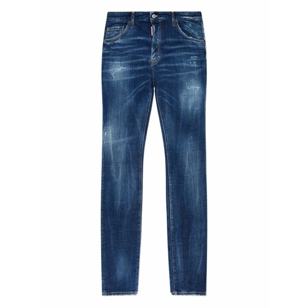 ディースクエアード メンズ デニムパンツ ボトムス Skater distressed jeans Blue｜asty