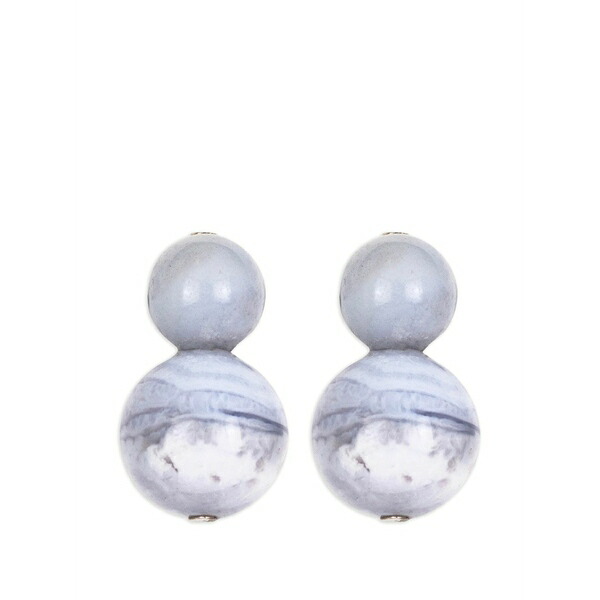 ジェニファーベア レディース ピアス＆イヤリング アクセサリー Cara beaded earrings Grey｜asty