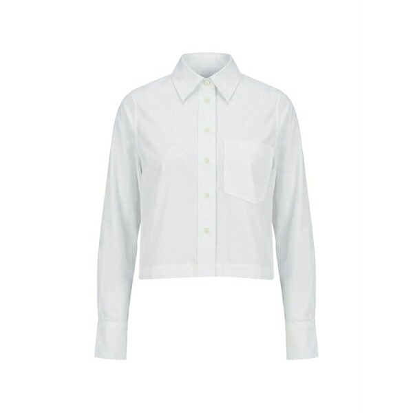 クローズド レディース シャツ トップス Cotton shirt White｜asty