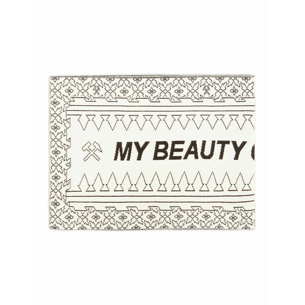 ゲーエムベーハー メンズ マフラー・ストール・スカーフ アクセサリー Logo-patch scarf White|asty