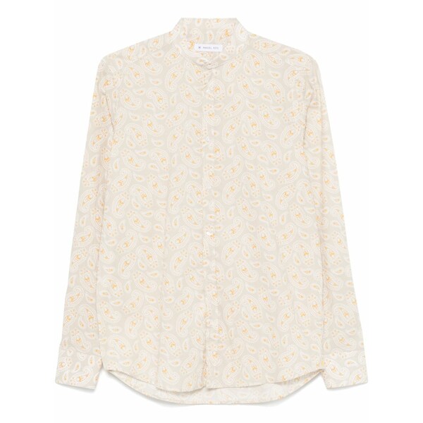 マニュエル リッツ メンズ シャツ トップス Paisley-print shirt Neutrals