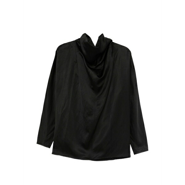 トーテム レディース シャツ トップス Cowl-neck blouse Black｜asty
