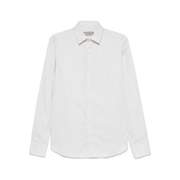 カナーリ メンズ シャツ トップス Striped cotton shirt Neutrals｜asty 88,440円