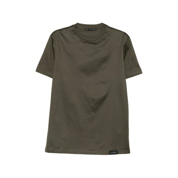 ロウブランド メンズ ティーシャツ トップス B134 logo-patch t-shirt Green