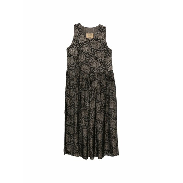 ユマ・一 レディース 衣裳 トップス Floral-print MIDI dress Black