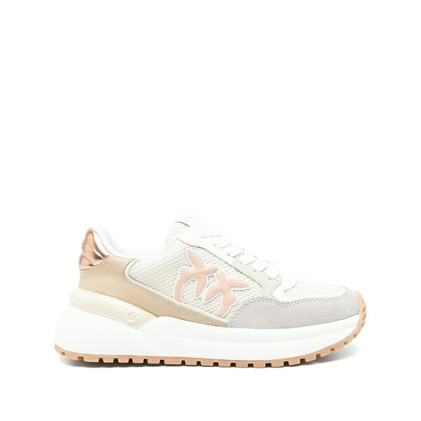 ピンコ レディース スニーカー シューズ Love birds-appliqu￡ sneakers Neutrals