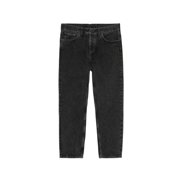 鉄道車両ハート形 メンズ ジーンズズボン下 ボトムス Newel logo-patch stone-washed jeans Black