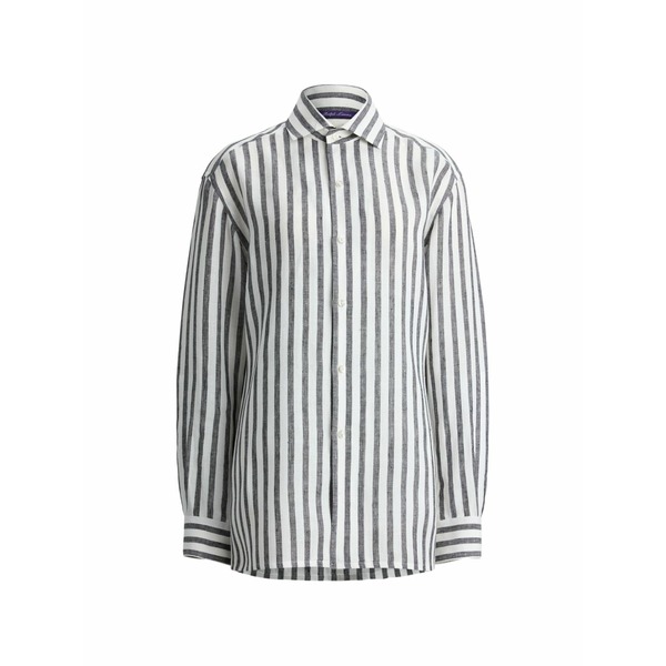 ラルフローレン レディース プルオーバー トップス Capri striped linen shirt White