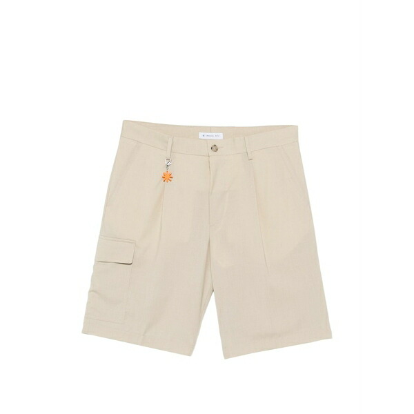 マニュエル リッツ メンズ 心地好いズボン下 ボトムス Pleated shorts Neutrals