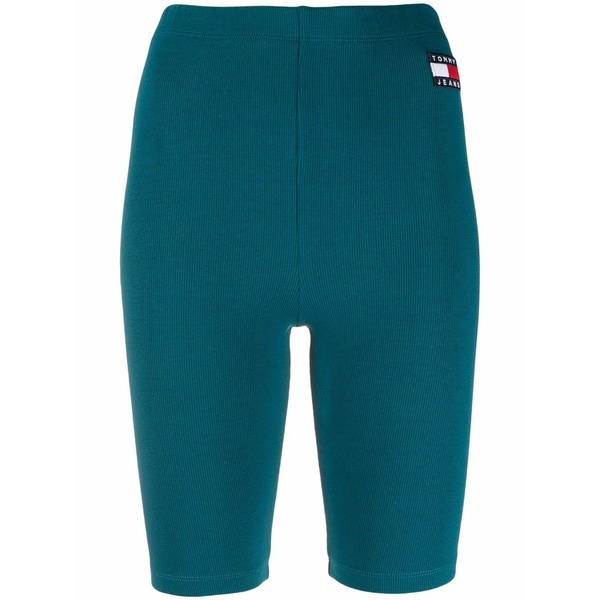 トミーヒルフィガー レディース 心地よいズボン下 ボトムス Logo patch cycling shorts Blue