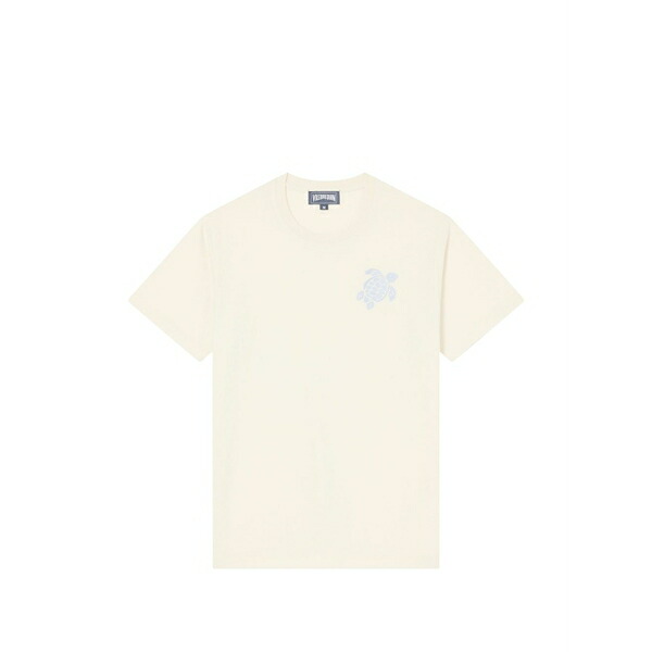 ヴィルブレクイン メンズ プルオーバー トップス Turtle-embroidered t-shirt Neutrals