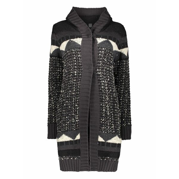 ロレーナアントニアッツィ レディース 厚地の外套 アウター Mid-length cardigan  Black