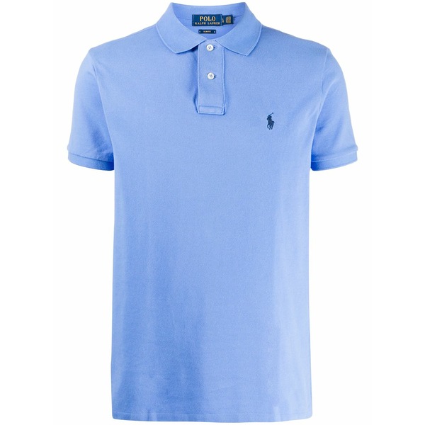 ラルフローレン メンズ スポーツシャツ トップス Short sleeve embroidered logo polo shirt Blue