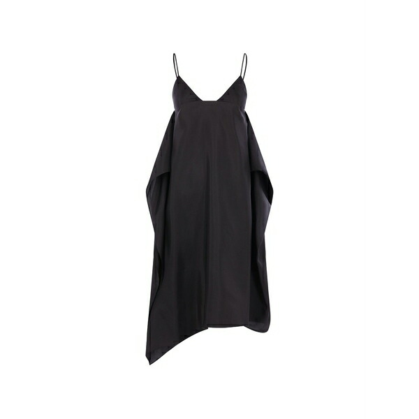 電話を掛ける エ バンティーヌ レディース 衣裳 トップス Sweetheart asymmetric silk dress Black