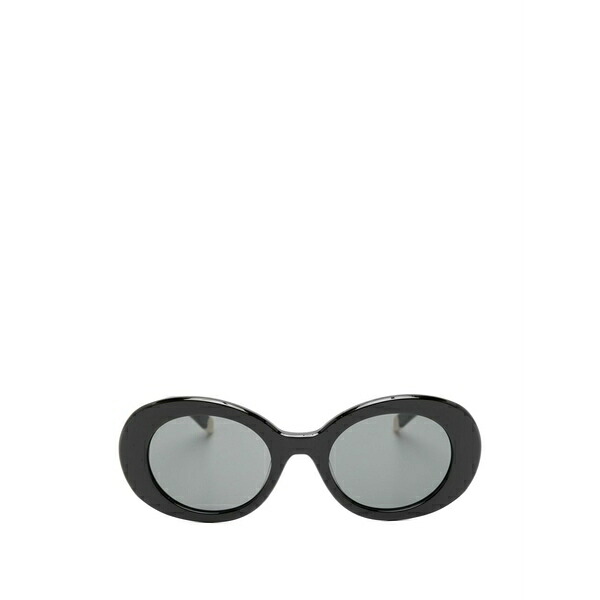 ベネトン  レディース 黒眼鏡＆アイウェア 佩び物 Logo-plaque round-frame sunglasses Black