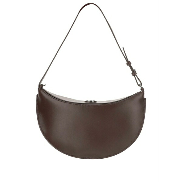 ジャクエムス レディース ショルダーバッグ 御徒面子 Small oval embossed-logo shoulder bag Brown