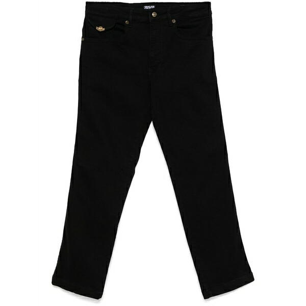 呼びりん探し回る メンズ ジーンズズボン下 ボトムス Straight-leg jeans Black