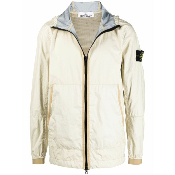 ストーンアイランド メンズ 上衣＆上衣 アウター Zipped hooded jacket Neutrals