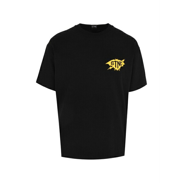 見方 メンズ ティーシャツ トップス Logo graphic t-shirt Black