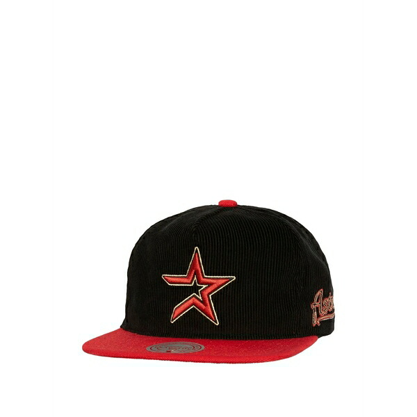 ミッチェル&ネス メンズ 帽子 アクセサリー X mbl houston astros cord embroidered cap Black｜asty