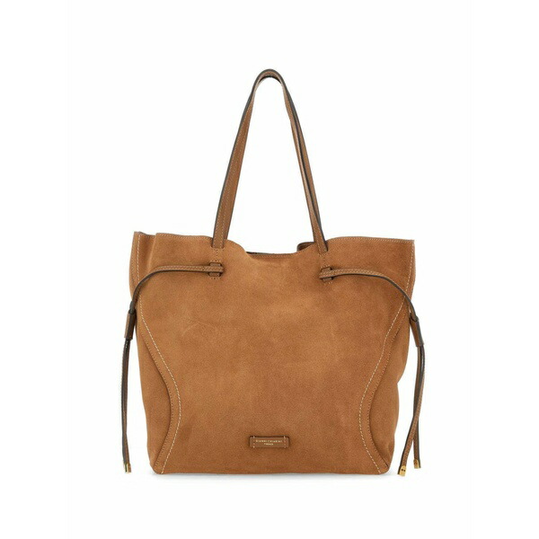 ジャンニ・キアリーニ レディース ショルダーバッグ 御徒面子 Violette suede shoulder bag Brown