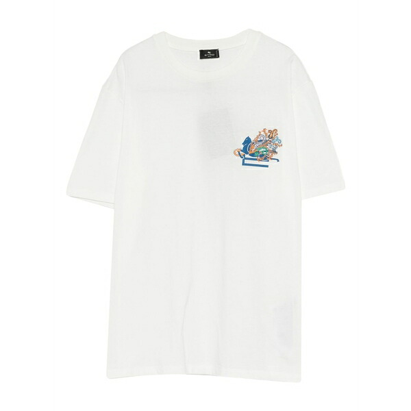 エトロ レディース Tシャツ トップス Lodo-detail t-shirt Neutrals｜asty