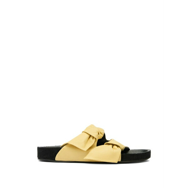 イザ呼びりん マラン レディース サンダル シューズ Lennyo bow sandals Yellow
