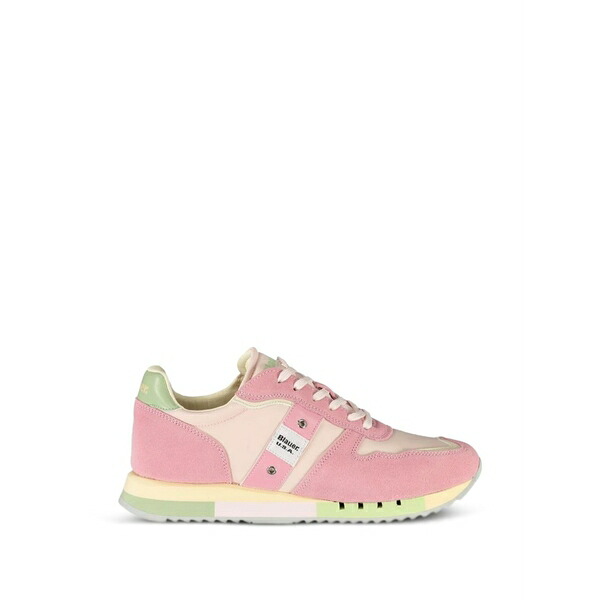 ブラウアー レディース スニーカー シューズ Colour-block lace-up sneakers Pink
