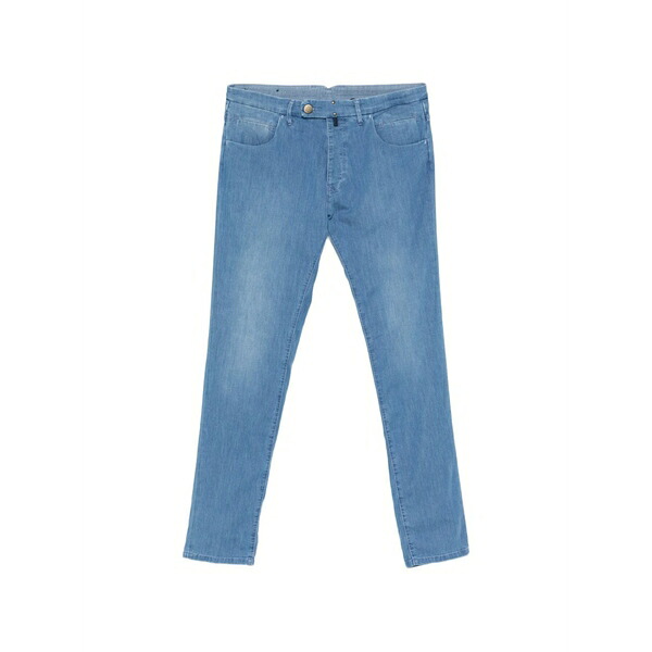 インコテックス メンズ 心地よいズボン下 ボトムス Washed pocket trousers Blue