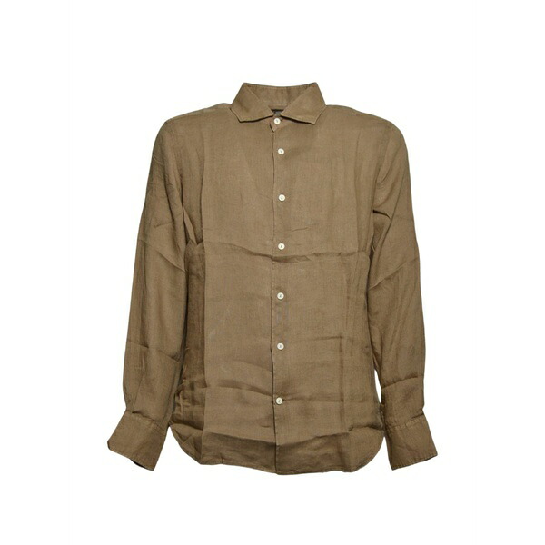 エムシーツーセイントバース メンズ プルオーバー トップス Buttoned shirt Brown