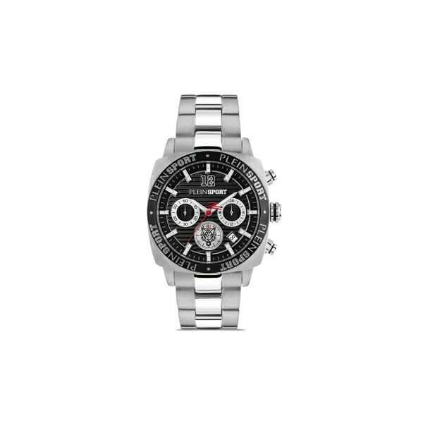 プレインスポーツ メンズ 腕時計 アクセサリー Wildcat chronograph 44mm Silver|asty