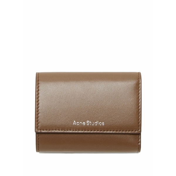 アクネ ストゥディオズ メンズ 金入れ 付属物 Trifold wallet leather wallet Brown