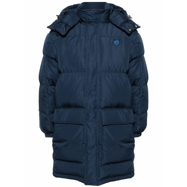 住み家 稲荷 メンズ 厚地の外套 アウター Fox-appliqu￡ padded coat Blue