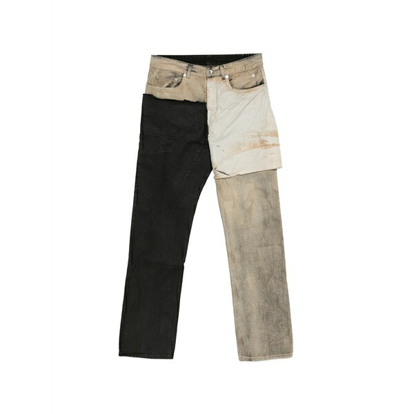 リックオウエンス メンズ ジーンズズボン下 ボトムス Patchwork jeans Black