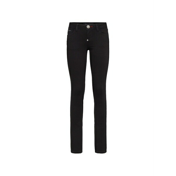 フィリップ飾り気のない レディース ジーンズズボン下 ボトムス Angel slim-fit jeans Black