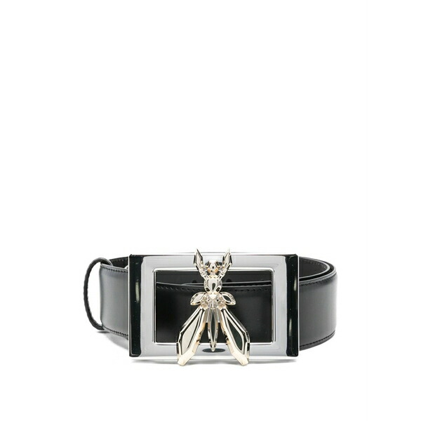 パトリツィア ペペ レディース ベルト アクセサリー Fly-buckle leather belt Black｜asty 48,800円