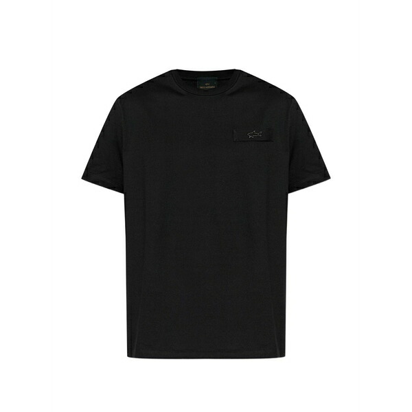ポールアンドシャーク メンズ プルオーバー トップス Logo-detail t-shirt Black