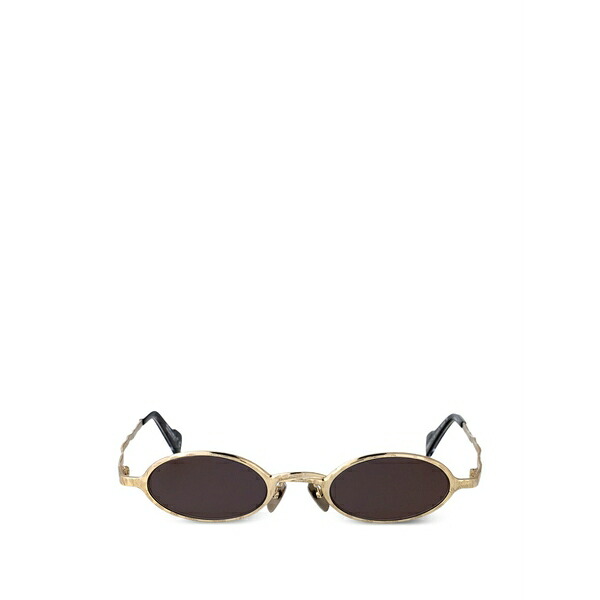 クボラウム メンズ サングラス・アイウェア アクセサリー Maske z24 oval-frame sunglasses Gold|asty