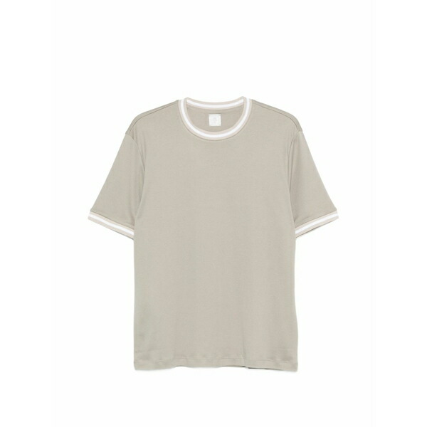 イレブンティ メンズ ティーシャツ トップス Ribbed trim t-shirt Green