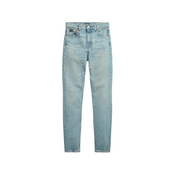 ラルフローレン レディース ジーンズズボン下 ボトムス Logo-embroidered jeans Blue